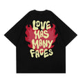Love Has Many Faces Graphic T-Shirt - Black